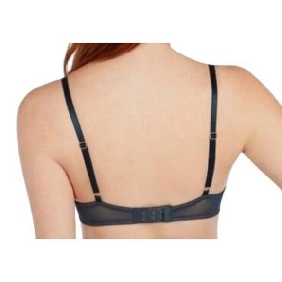 ThirdLove Eyelash Lace Demi Bra Darkest Teal 40D - Picture 8 of 8